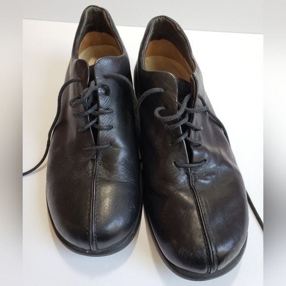 Wolky Leather Black Laceup Tie Comfort Shoe Size 37 (US 6) Occupational EUC - Picture 4 of 10